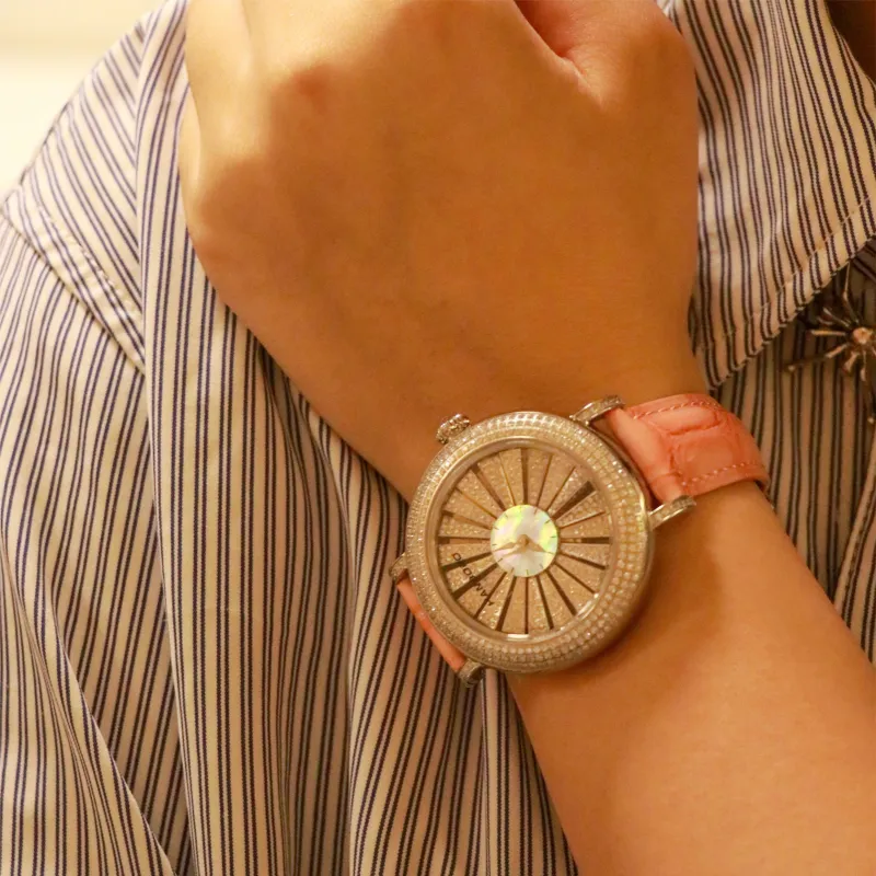 HANBORO Automatic Mechanical Movement Watch Women's Watch Pink Watch Dial HBR8892-BF-3
