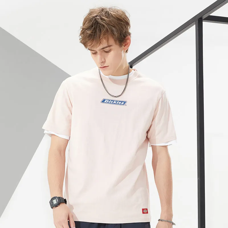 Dickies SS22 Crew Neck Fitted Straight Short-Sleeved T-Shirt Unisex Dusty Pink-2