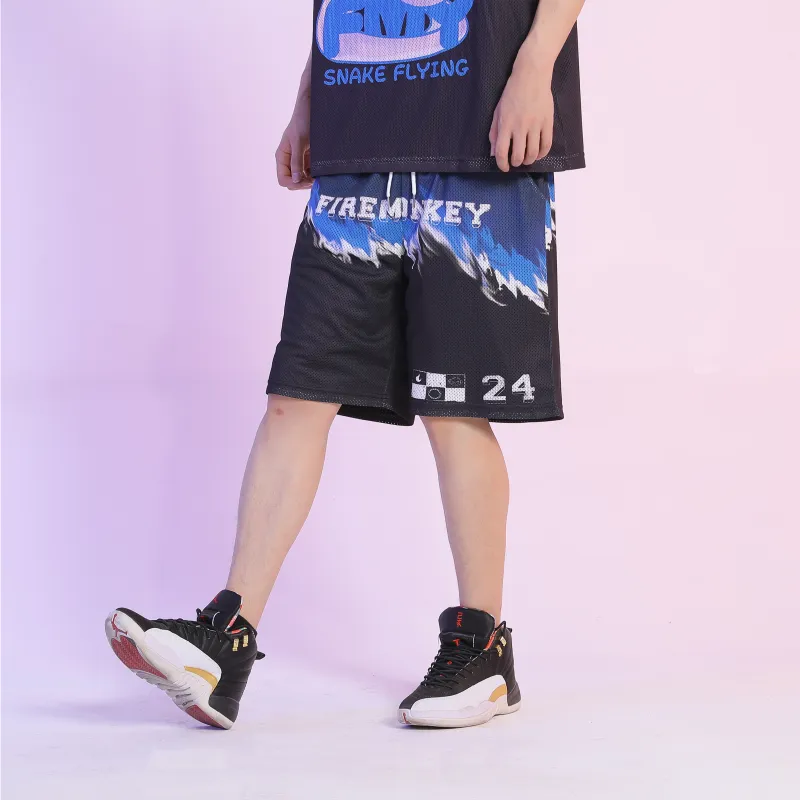 FireMonkey Basketball Shorts Unisex Black-3