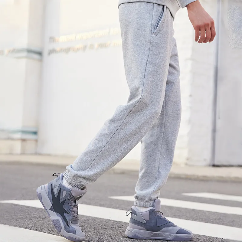 PEAK Knitted Sweatpants Men Heather Gray-5