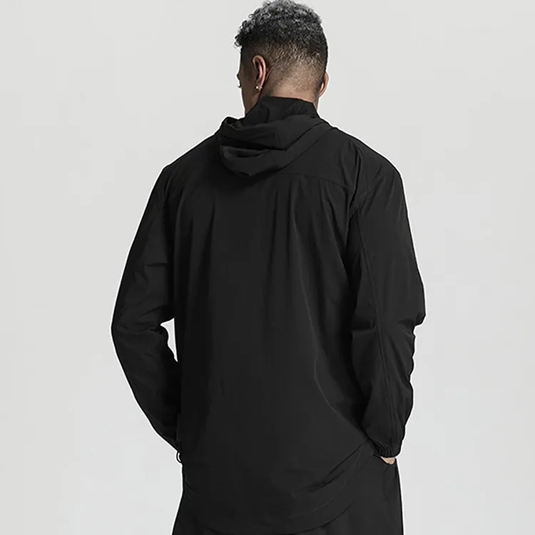 NORVINCY Outerwear Trendy Half Open Collar Hoodie Unisex-2