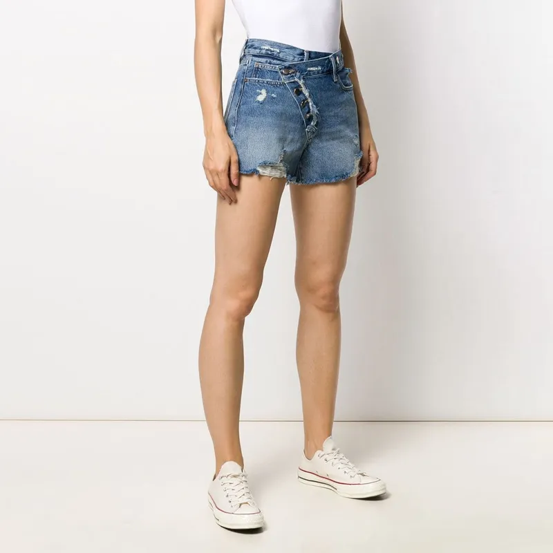 FRAME Denim Shorts Women's Blue-3