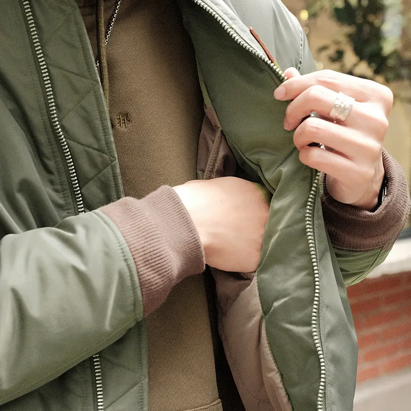 TEKABLU FW22 Loose Fit Jacket Men's Army Green-7