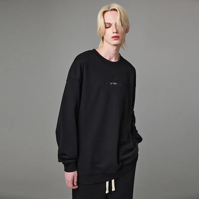YLDP Sweatshirts Unisex Black-2