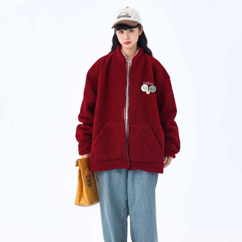 KXLFCHN Loose Fit Thickened Jacket Unisex-9