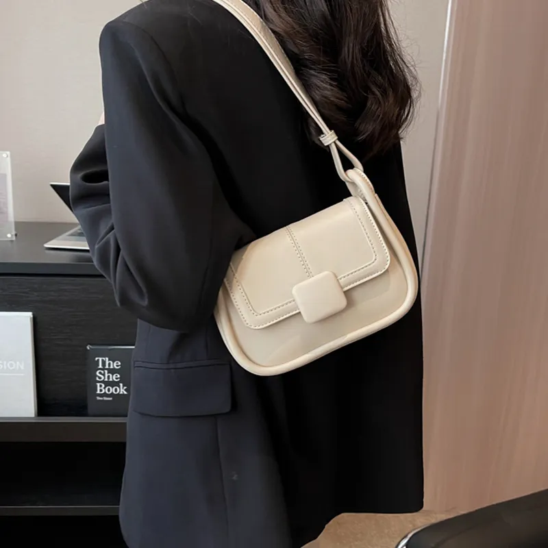 MARKANGARO PU Small Square Bag Portable Crossbody Bag Shoulder Bag Regular Women's Macaron Color Series-6