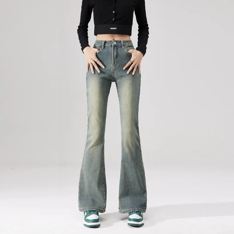 Jaslcs Flared Pants Jeans Unisex Nostalgic Blue-3