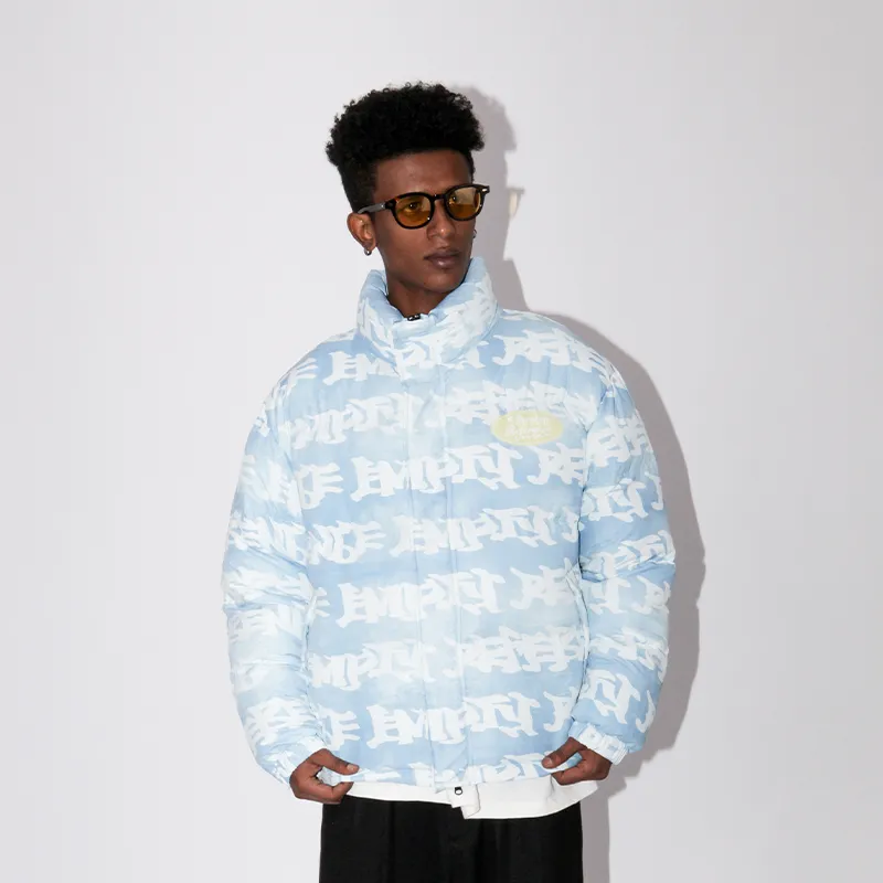 EMPTY REFERENCE Puffer Jackets Unisex Light Denim-3