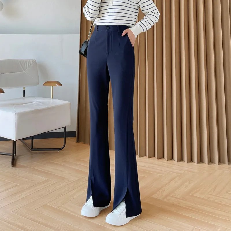 MITUAN Casual Pants Women's Navy Blue-2