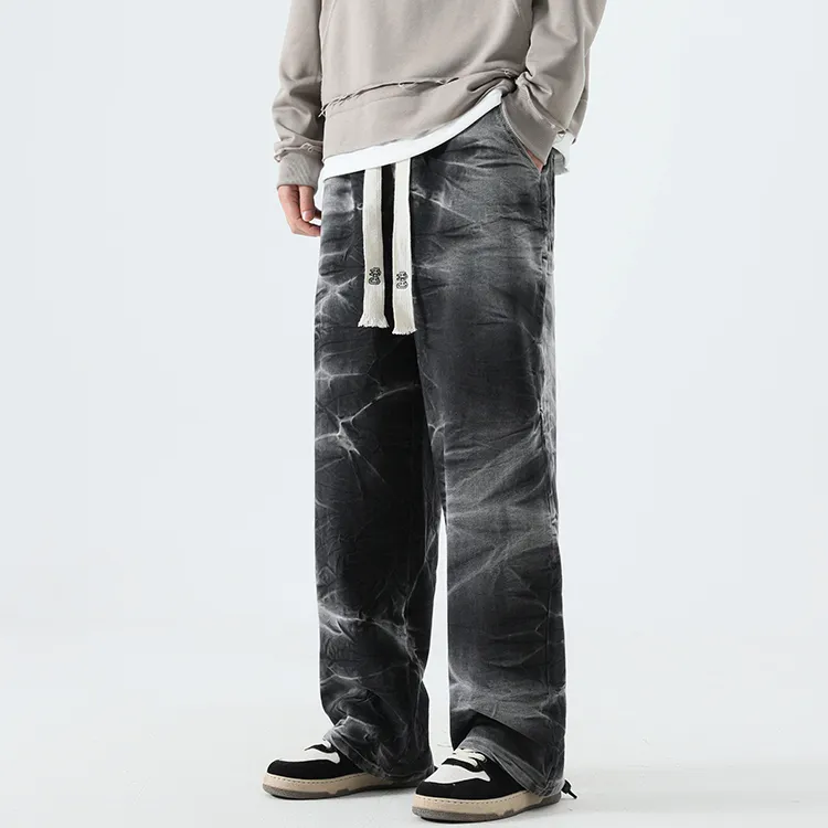 HRHO Straight Jeans Spring Autumn And Winter Unisex-9