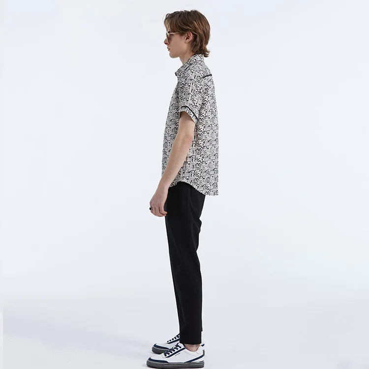 DAVID NAMAN Shirts Men Black/White-6