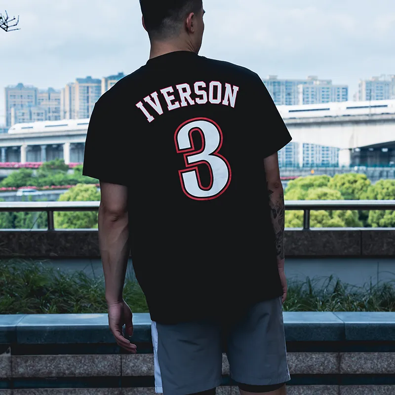AI3 Iverson China Series T Shirts Unisex Black-2