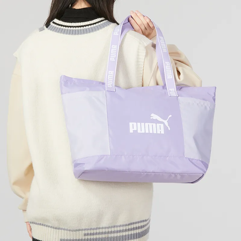 PUMA Fabric Sports Bag Shoulder Bag Crossbody Bag Tote Bag Handbag Regular Women's Lavender-4