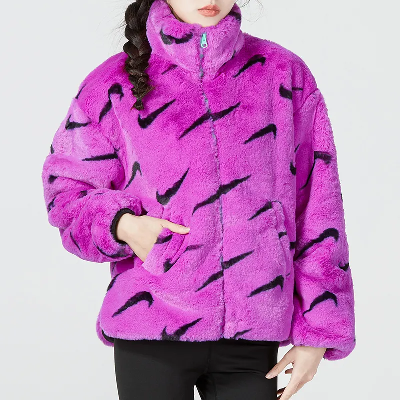 Nike Puffer Jackets Women's Dark Violet-2