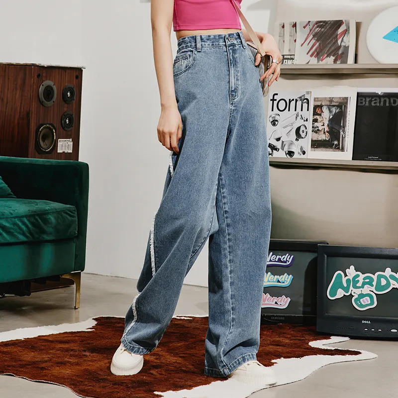 NERDY Straight Jeans Unisex Blue-5