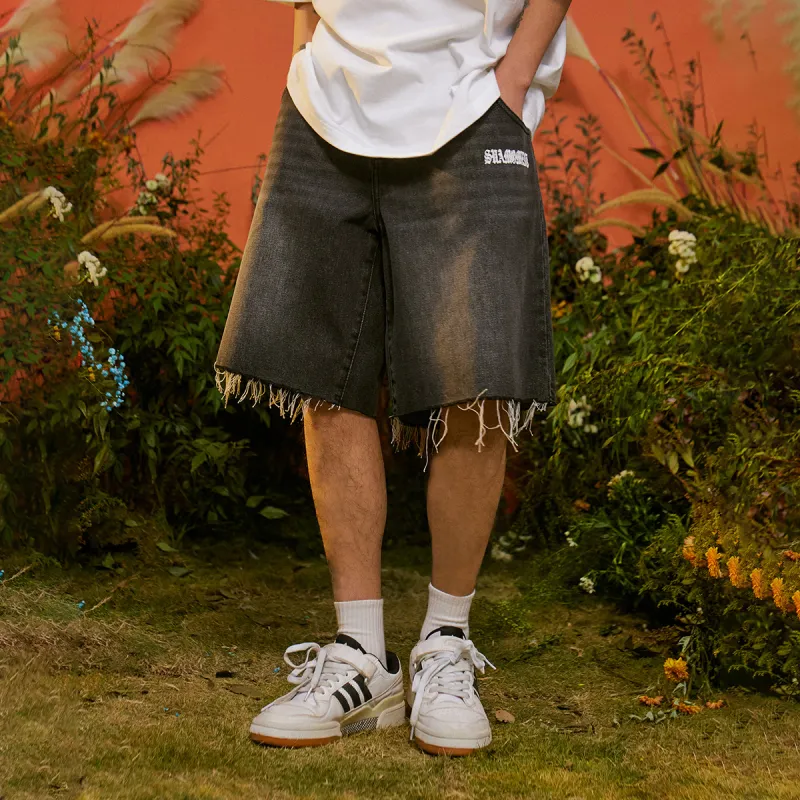 Suamoment Denim Shorts Unisex-6