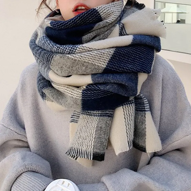 LEONAJ Knit Scarves Unisex-8
