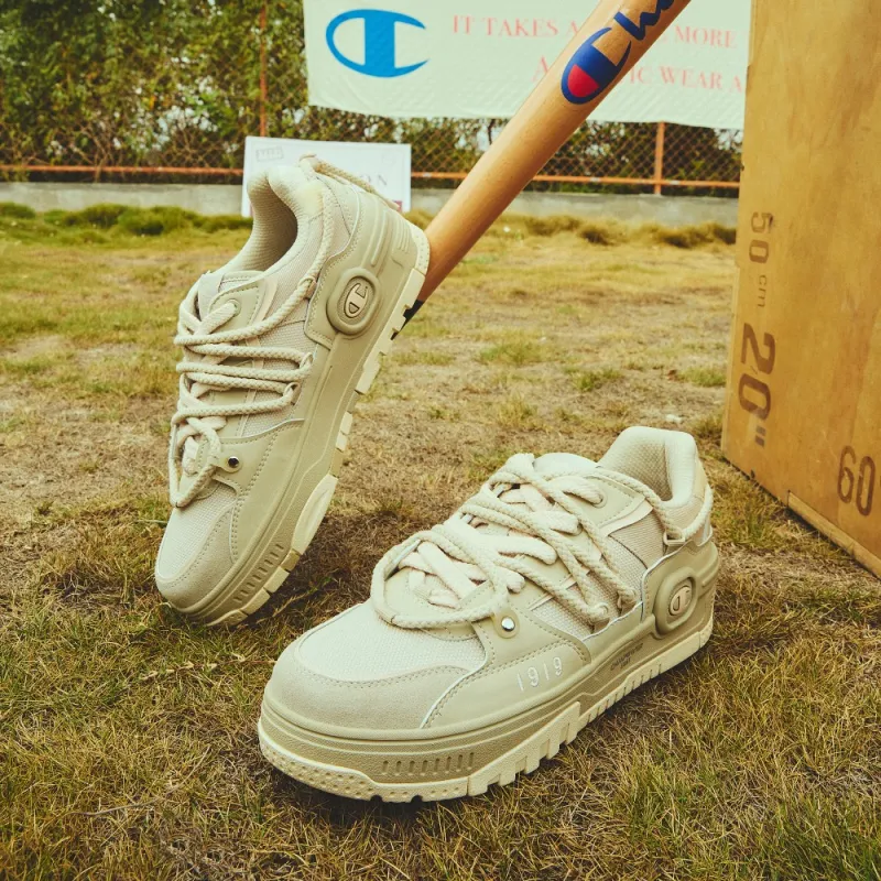 Champion Essentials Collection Bumper V1 Skateboard Shoes Men's Oat Egg Wine Color-5