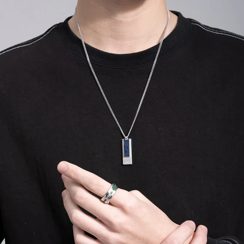 LACOSTE Stainless Steel Necklaces Men's-2