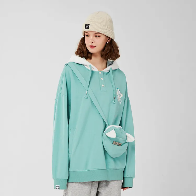 LAMLICKA Sweatshirts Unisex Green-4