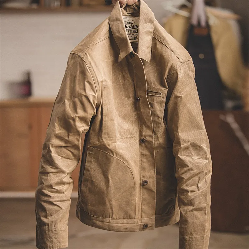 MADEN Jackets Men Khaki-6