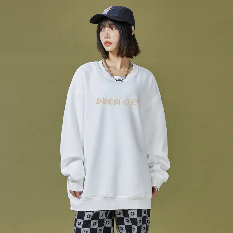 OREM ONE Crew Neck Loose Fit Sweatshirt Fall Unisex-28