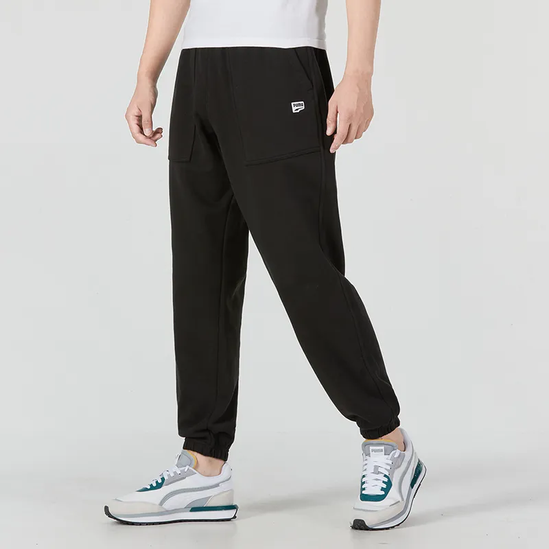 PUMA ADMIRAL OMEGA Knitted Sports Pants Men's Black-4