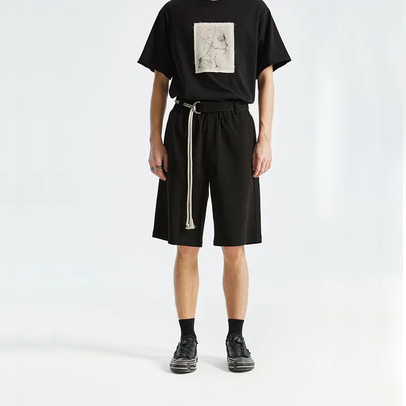 Organic Emotion Cargo Shorts Unisex Black-2