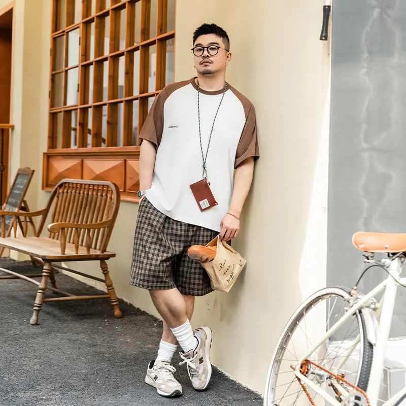 WAYNEXZAVIER Casual Shorts Men Plaid-6