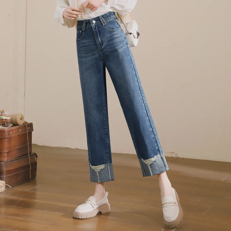 MITUAN Jeans Women's Vintage Blue-4