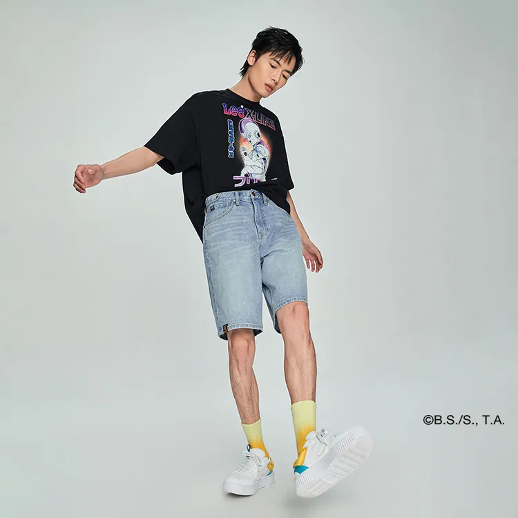 Lee X Dragon Ball Co brand T Shirts Men Black-5