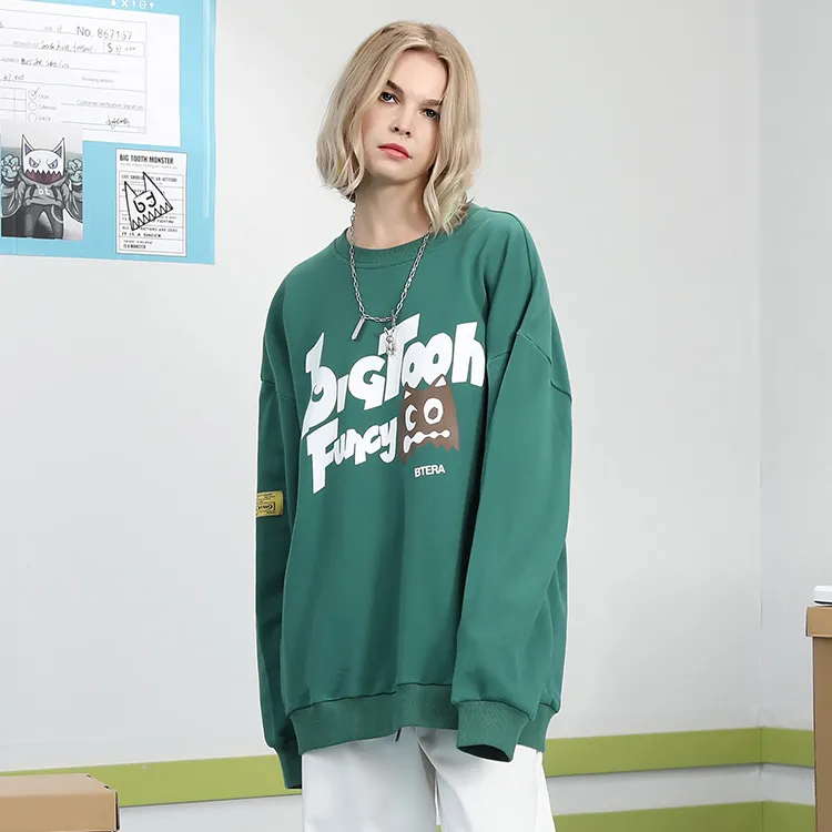 Bt Crew Neck Loose Fit Regular Sweatshirt Unisex-14