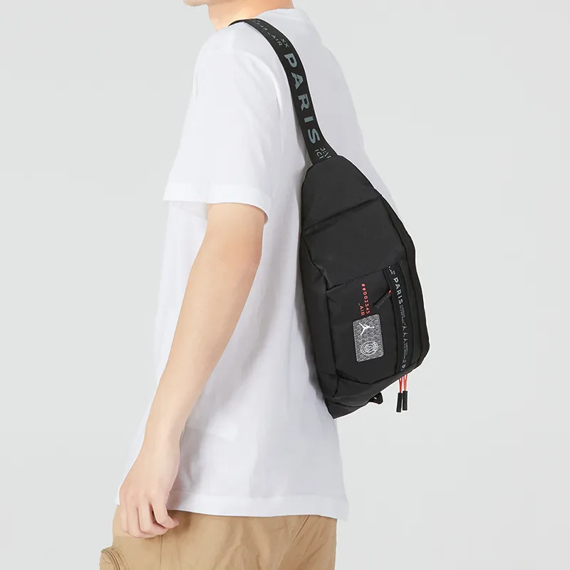 Jordan Paris, Collaboration Polyester Fanny Pack Regular Unisex Black-4