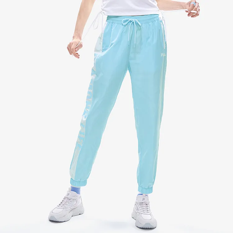 FILA FUSION BASEBALL Series Casual Pants Women's Light Sky Blue-5