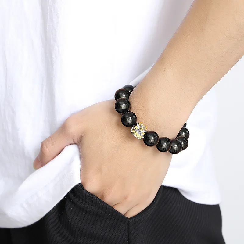 MOVER Obsidian Jade Bracelets Men's-3