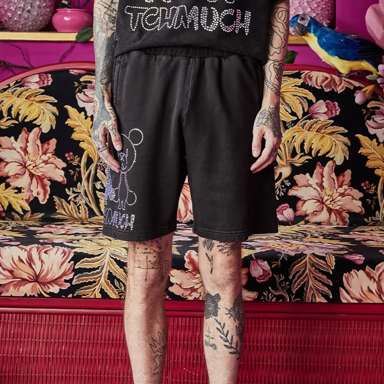TCH Loose Fit Shorts Unisex Black-2