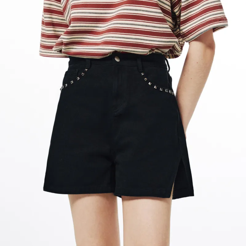 I'M ONE Denim Shorts Women's Black-2