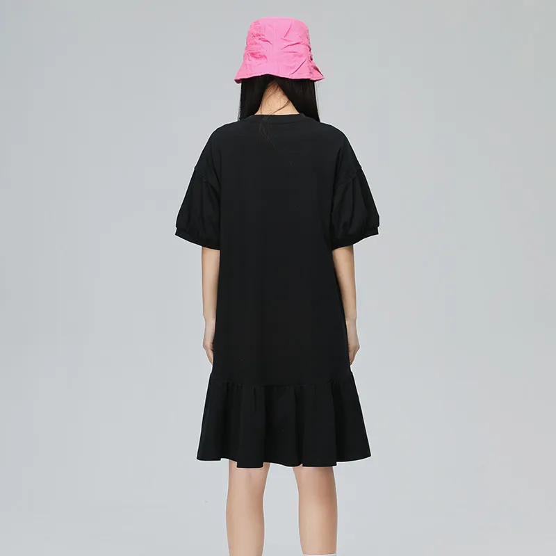 LALABOBO Short-Sleeved Dresses Women's Black-2
