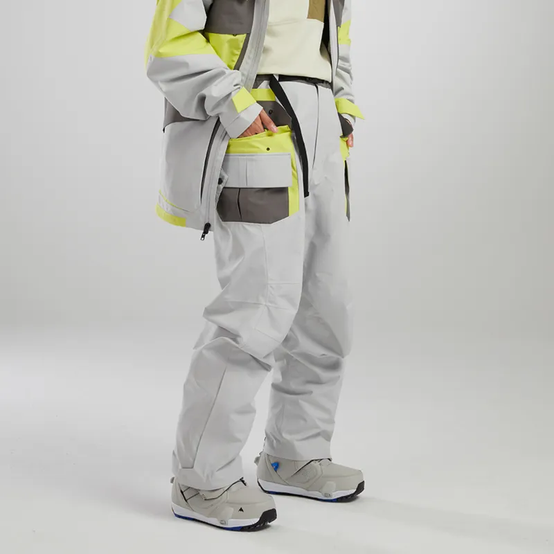 BURTON Aizawa Ski Pants Unisex Light Gray-5
