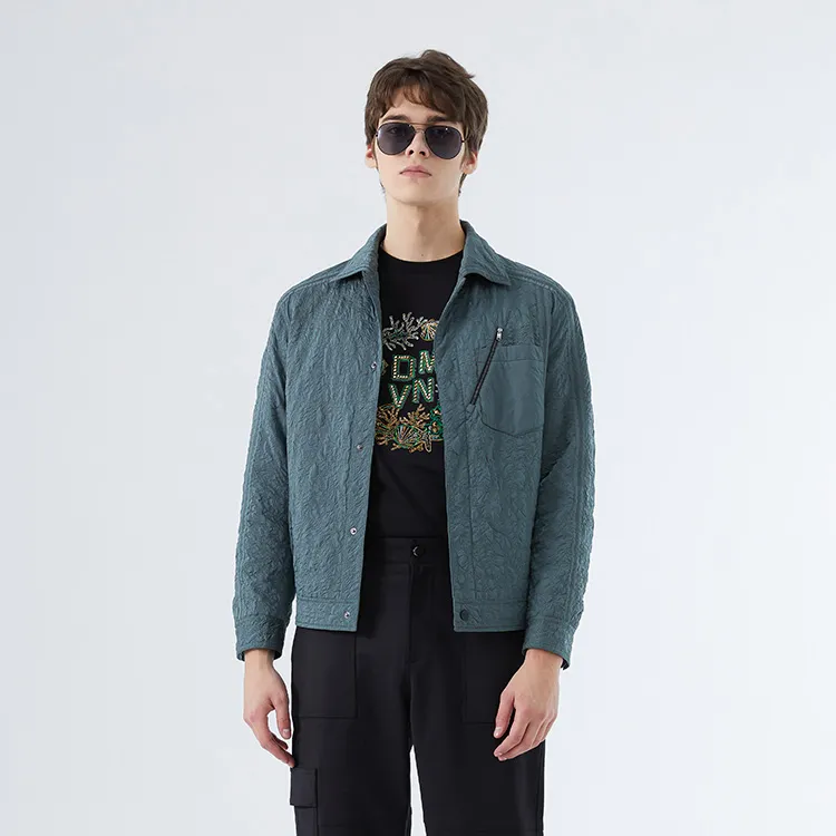 DAVID NAMAN Jackets Men Green-2