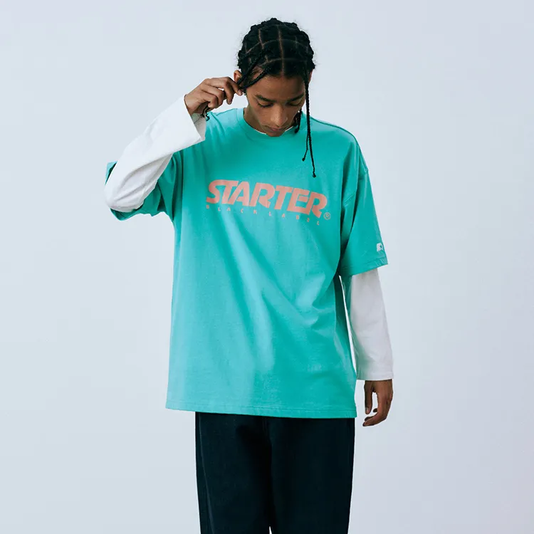 STARTER Drop Shoulder Sleeve T Shirt Unisex-10