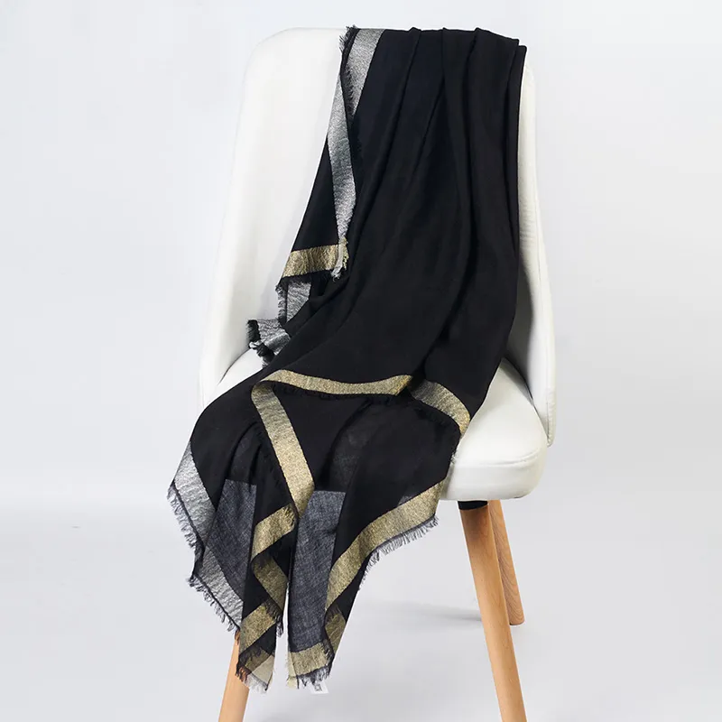 KENMONT Knit Scarves Women's Black-3