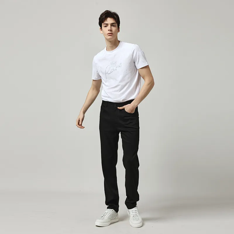 RARE Short Sleeved T Shirts Men's White-4