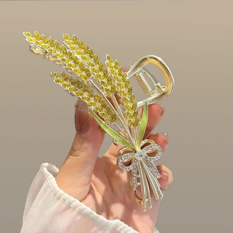 SENDME Hair Clips Women's Barley Claw Clip-3