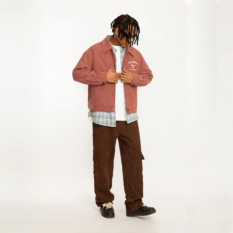 EMPTY REFERENCE Casual Pants Unisex Brown-4