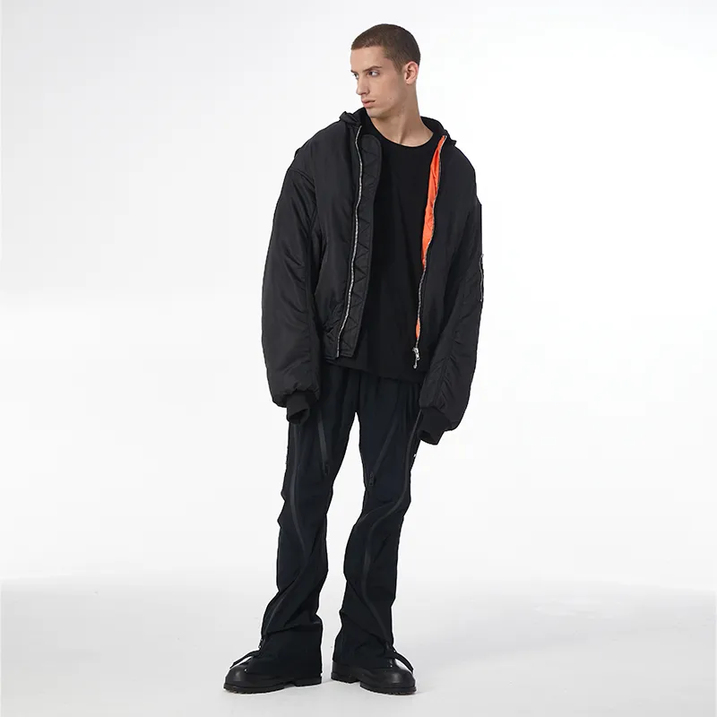 11ESTRANGER Puffer Jacket Unisex Black-4
