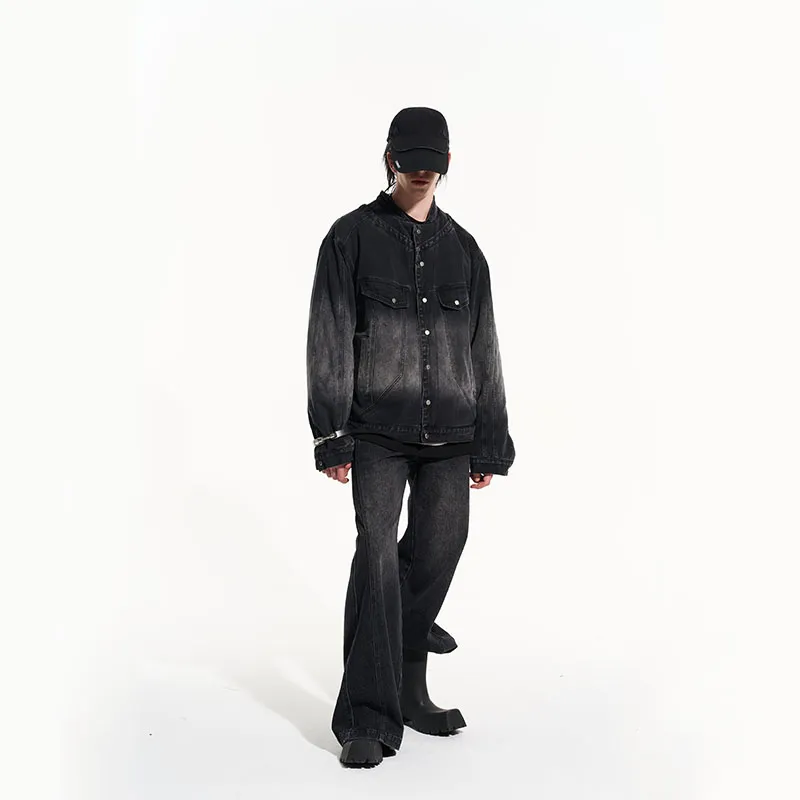BLINDNOPLAN FW22 Solid Color Lapel Loose Fit Puffer Jacket Unisex-7