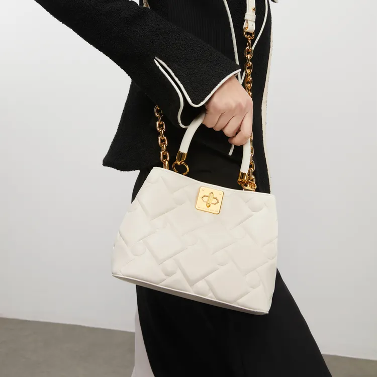 CHARLES&KEITH Fabric Small Ck Bag Kelly Bag Crossbody Handbag Small Size Women's Multicolor-8