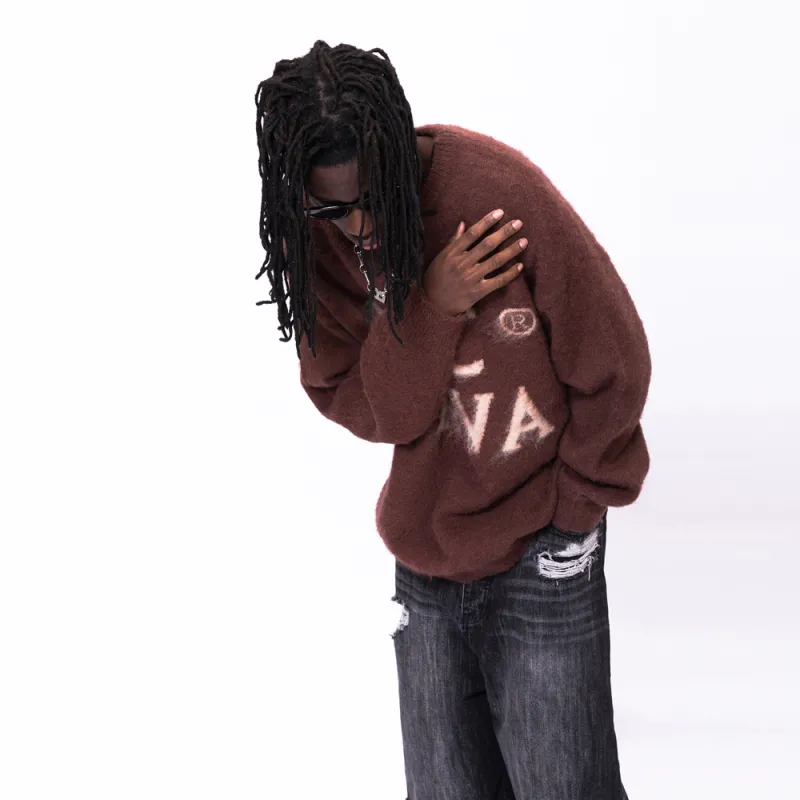 F.K.V.A Loose Fit Sweater Spring Autumn And Winter Unisex-5