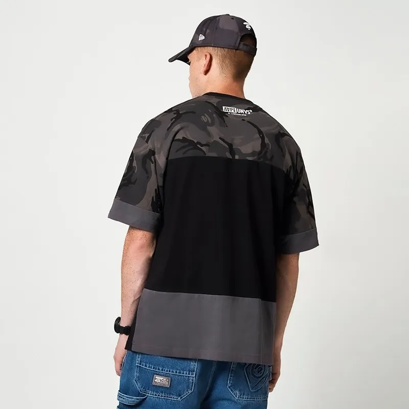 Aape T Shirts Unisex Black Camouflage BKZ-3